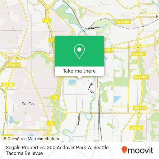 Mapa de Segale Properties, 300 Andover Park W