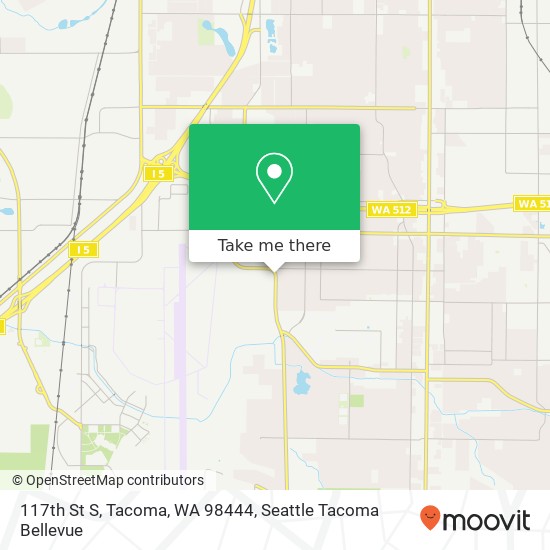 Mapa de 117th St S, Tacoma, WA 98444