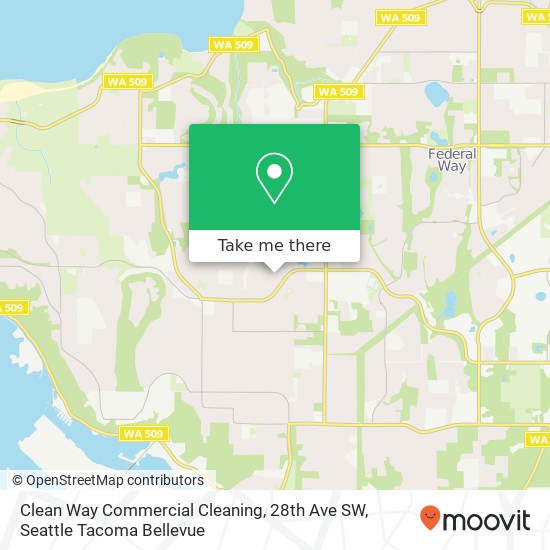 Mapa de Clean Way Commercial Cleaning, 28th Ave SW