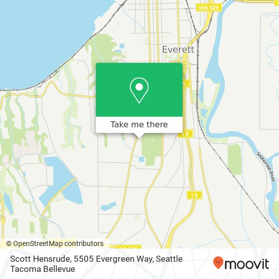 Scott Hensrude, 5505 Evergreen Way map