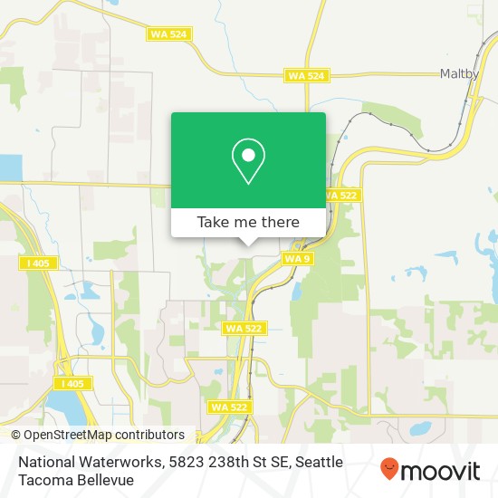 Mapa de National Waterworks, 5823 238th St SE