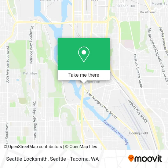 Mapa de Seattle Locksmith