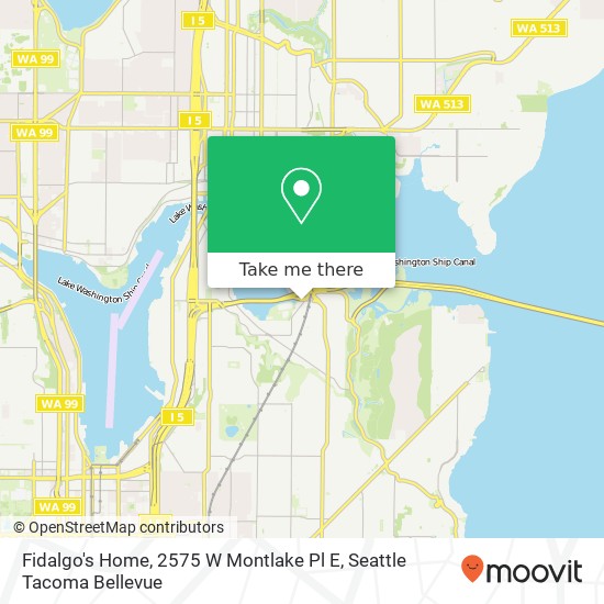 Fidalgo's Home, 2575 W Montlake Pl E map