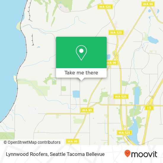 Lynnwood Roofers map
