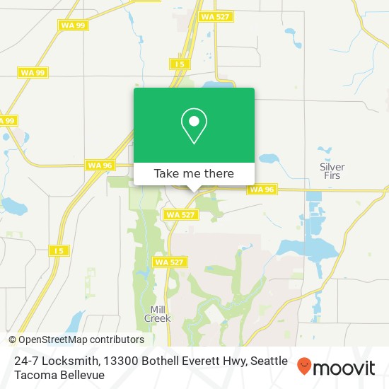 Mapa de 24-7 Locksmith, 13300 Bothell Everett Hwy