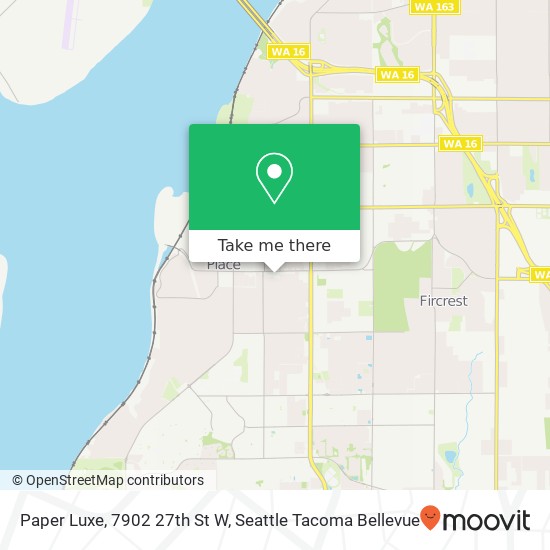 Mapa de Paper Luxe, 7902 27th St W