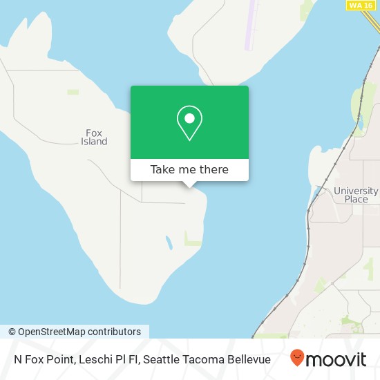 Mapa de N Fox Point, Leschi Pl FI