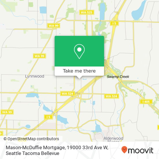 Mapa de Mason-McDuffie Mortgage, 19000 33rd Ave W