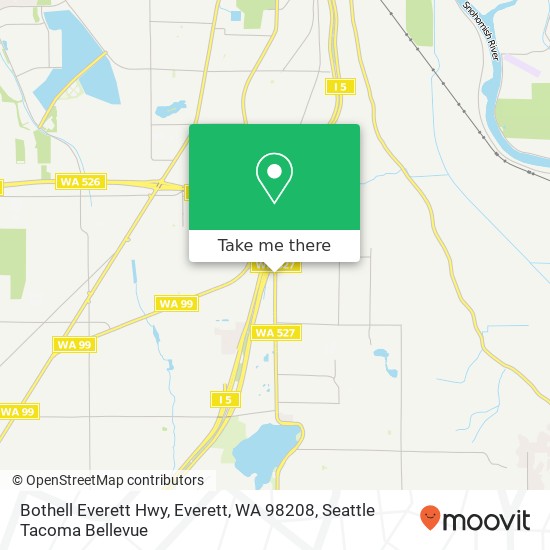 Mapa de Bothell Everett Hwy, Everett, WA 98208