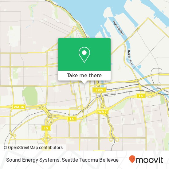 Mapa de Sound Energy Systems, 1929 Tacoma Ave S