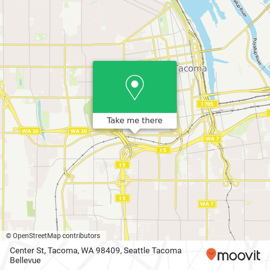 Mapa de Center St, Tacoma, WA 98409