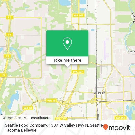 Mapa de Seattle Food Company, 1307 W Valley Hwy N