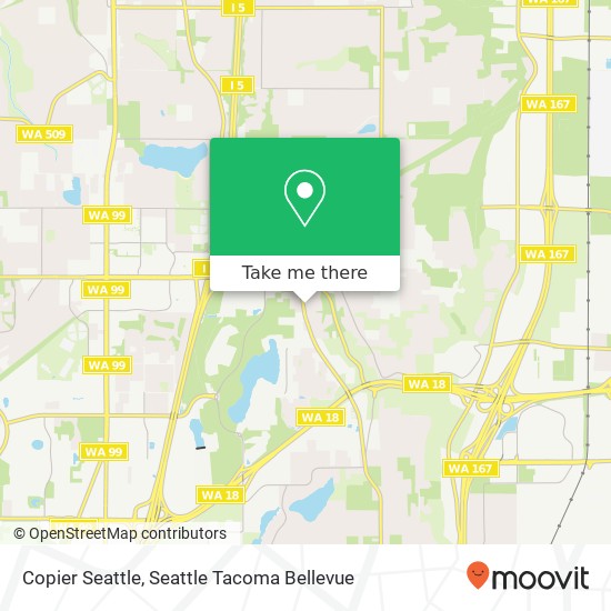 Mapa de Copier Seattle