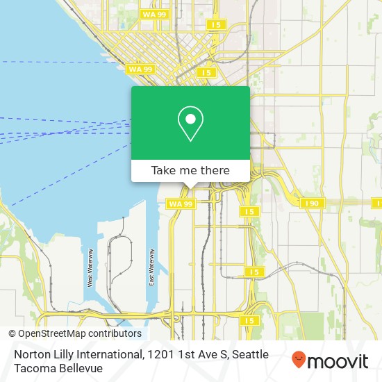 Mapa de Norton Lilly International, 1201 1st Ave S