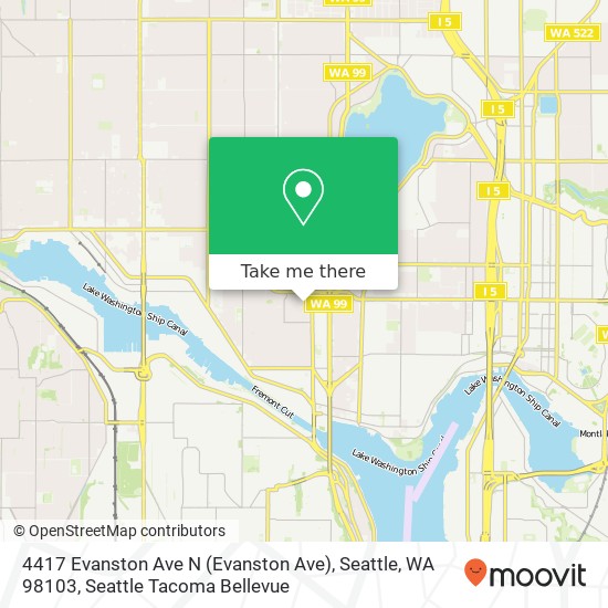 4417 Evanston Ave N (Evanston Ave), Seattle, WA 98103 map