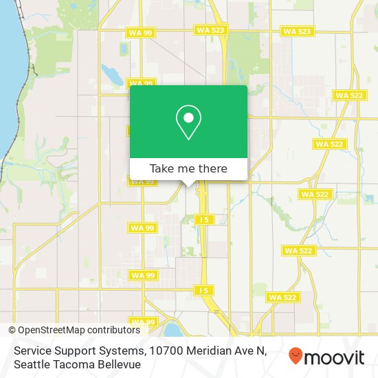 Service Support Systems, 10700 Meridian Ave N map