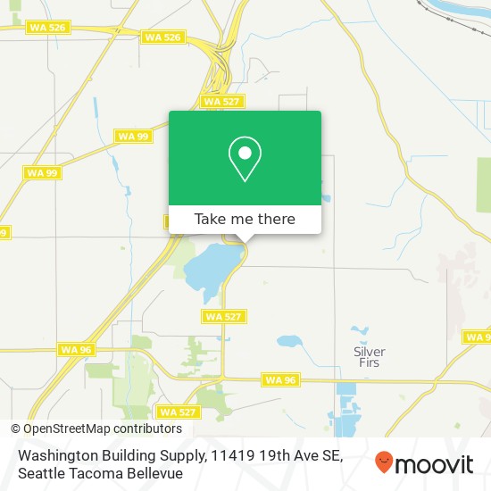 Washington Building Supply, 11419 19th Ave SE map