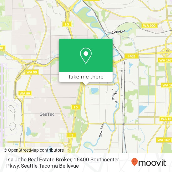 Mapa de Isa Jobe Real Estate Broker, 16400 Southcenter Pkwy