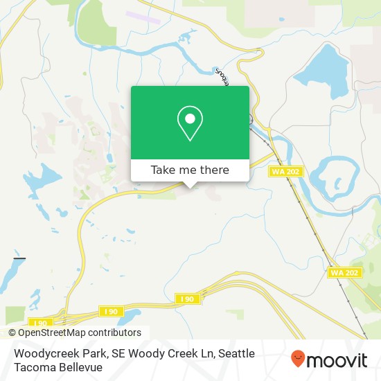Mapa de Woodycreek Park, SE Woody Creek Ln
