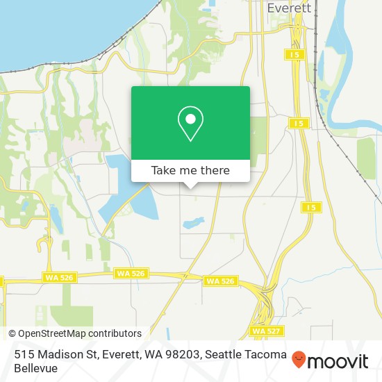 Mapa de 515 Madison St, Everett, WA 98203