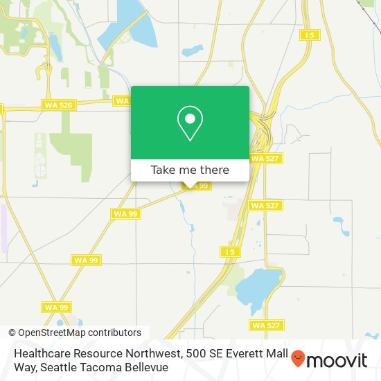 Mapa de Healthcare Resource Northwest, 500 SE Everett Mall Way