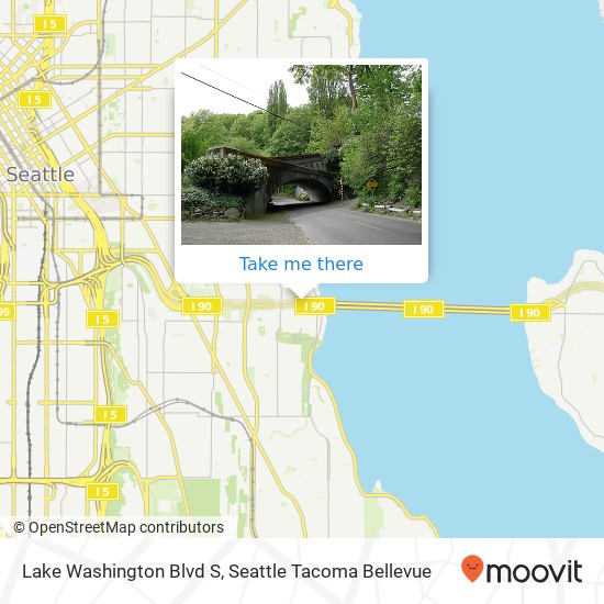 Lake Washington Blvd S, Seattle, WA 98144 map