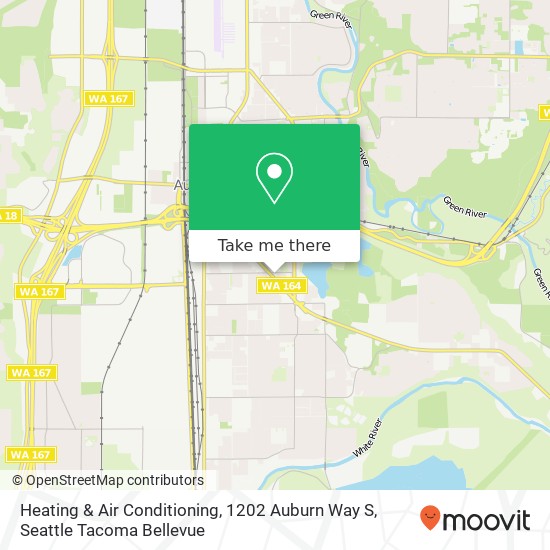 Heating & Air Conditioning, 1202 Auburn Way S map