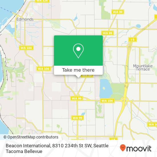 Mapa de Beacon International, 8310 234th St SW