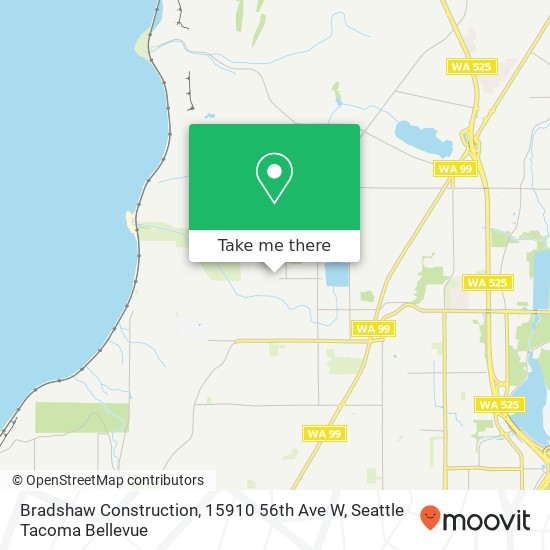 Bradshaw Construction, 15910 56th Ave W map