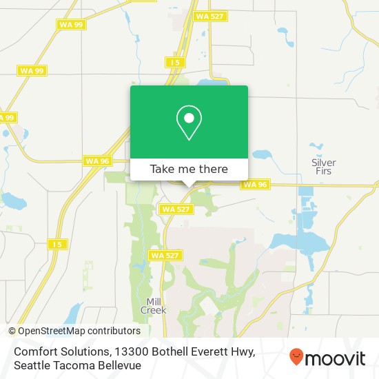 Mapa de Comfort Solutions, 13300 Bothell Everett Hwy
