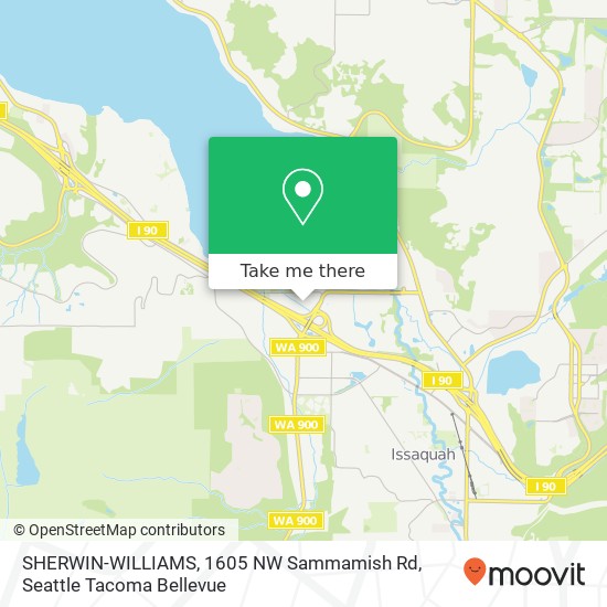 Mapa de SHERWIN-WILLIAMS, 1605 NW Sammamish Rd