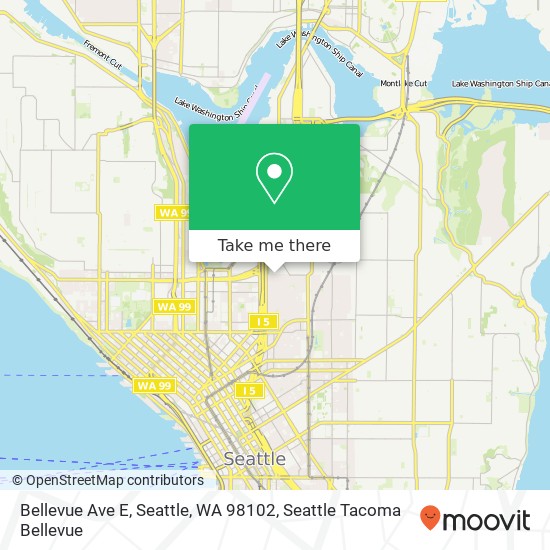 Bellevue Ave E, Seattle, WA 98102 map