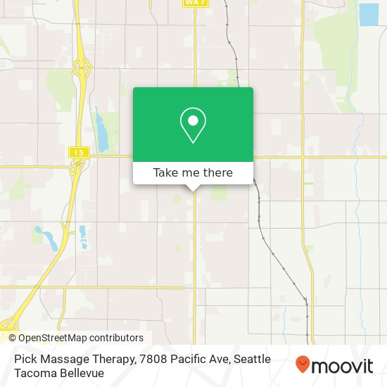 Pick Massage Therapy, 7808 Pacific Ave map