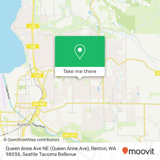 Queen Anne Ave NE (Queen Anne Ave), Renton, WA 98056 map