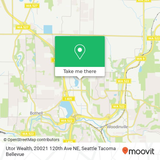 Mapa de Utor Wealth, 20021 120th Ave NE