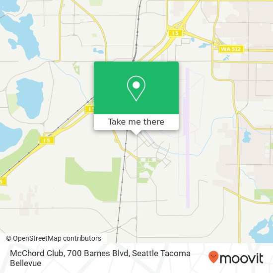 Mapa de McChord Club, 700 Barnes Blvd
