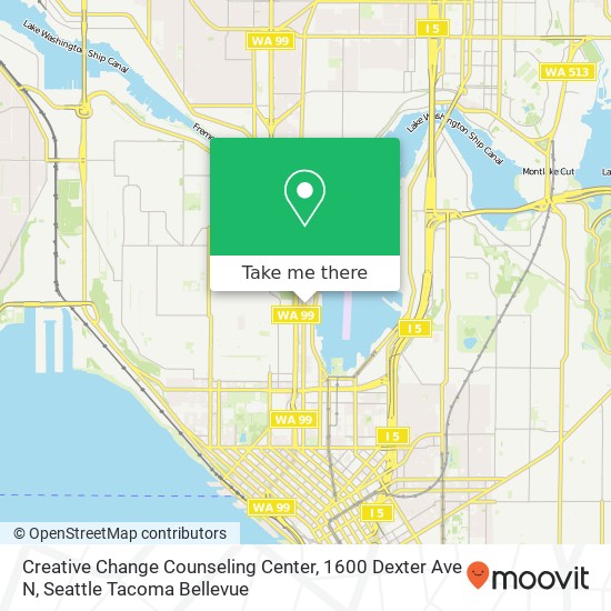 Mapa de Creative Change Counseling Center, 1600 Dexter Ave N