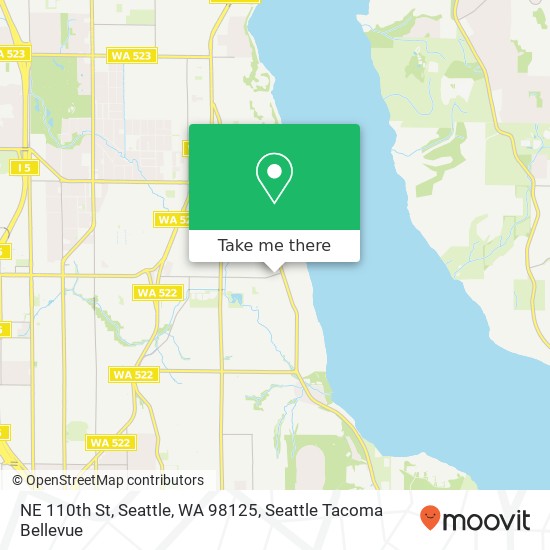 Mapa de NE 110th St, Seattle, WA 98125