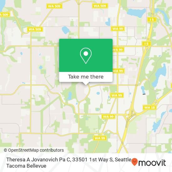 Mapa de Theresa A Jovanovich Pa C, 33501 1st Way S