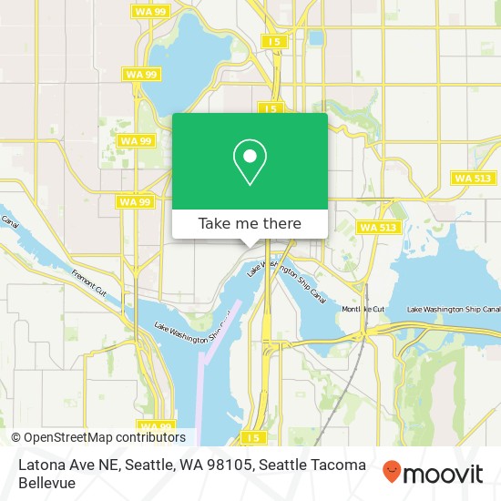 Latona Ave NE, Seattle, WA 98105 map