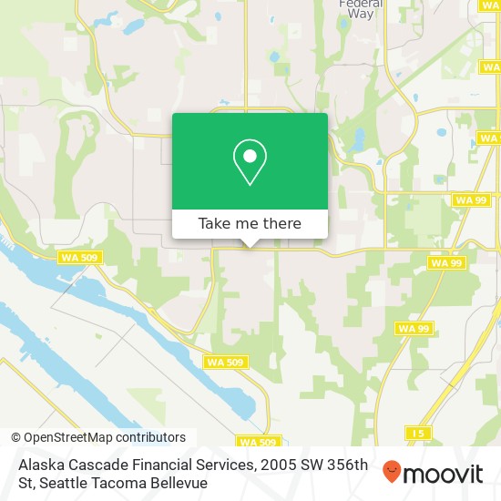 Mapa de Alaska Cascade Financial Services, 2005 SW 356th St