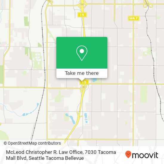 Mapa de McLeod Christopher R. Law Office, 7030 Tacoma Mall Blvd