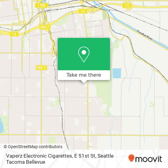 Mapa de Vaperz Electronic Cigarettes, E 51st St