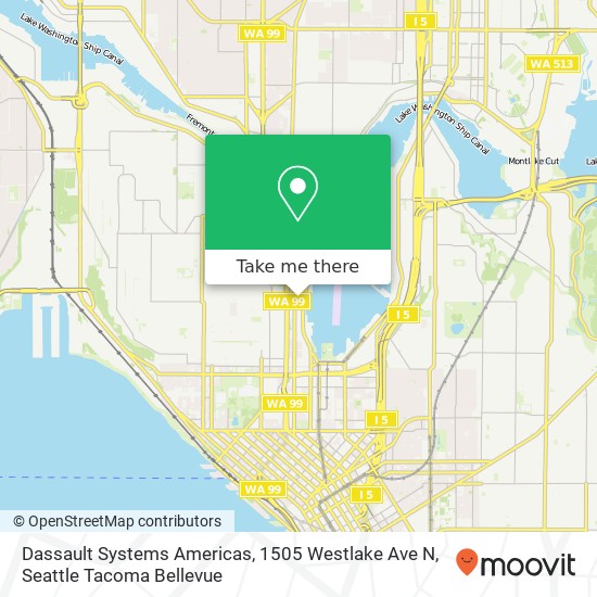 Dassault Systems Americas, 1505 Westlake Ave N map