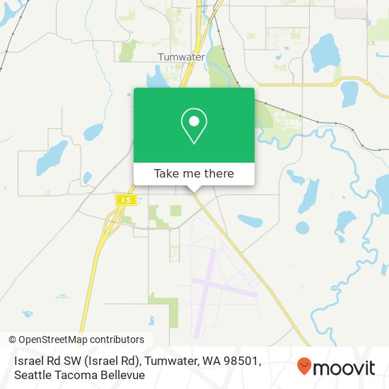 Mapa de Israel Rd SW (Israel Rd), Tumwater, WA 98501