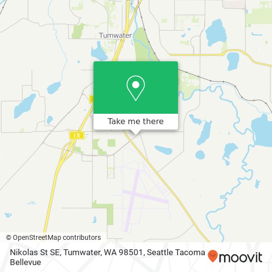 Mapa de Nikolas St SE, Tumwater, WA 98501