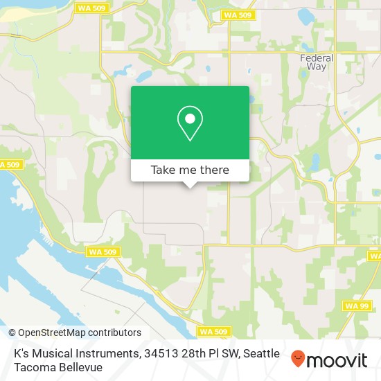 K's Musical Instruments, 34513 28th Pl SW map