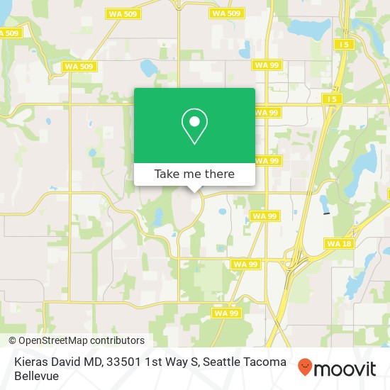 Mapa de Kieras David MD, 33501 1st Way S