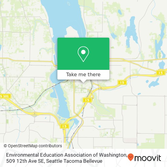 Mapa de Environmental Education Association of Washington, 509 12th Ave SE