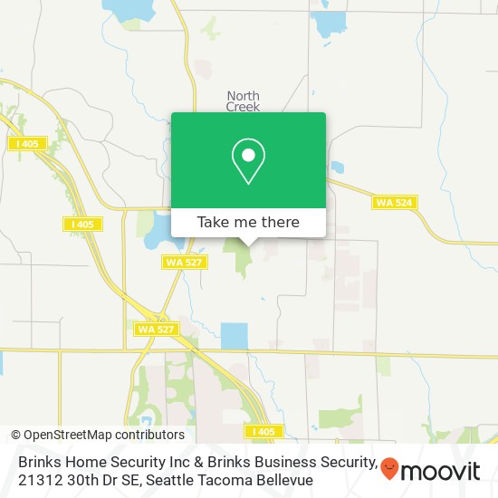 Mapa de Brinks Home Security Inc & Brinks Business Security, 21312 30th Dr SE